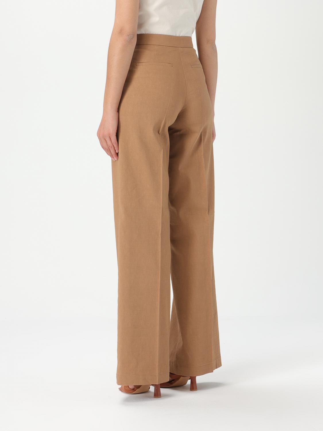 PINKO PANTALONI: Pantalone Pinko in misto lino , Tabacco - Img 2