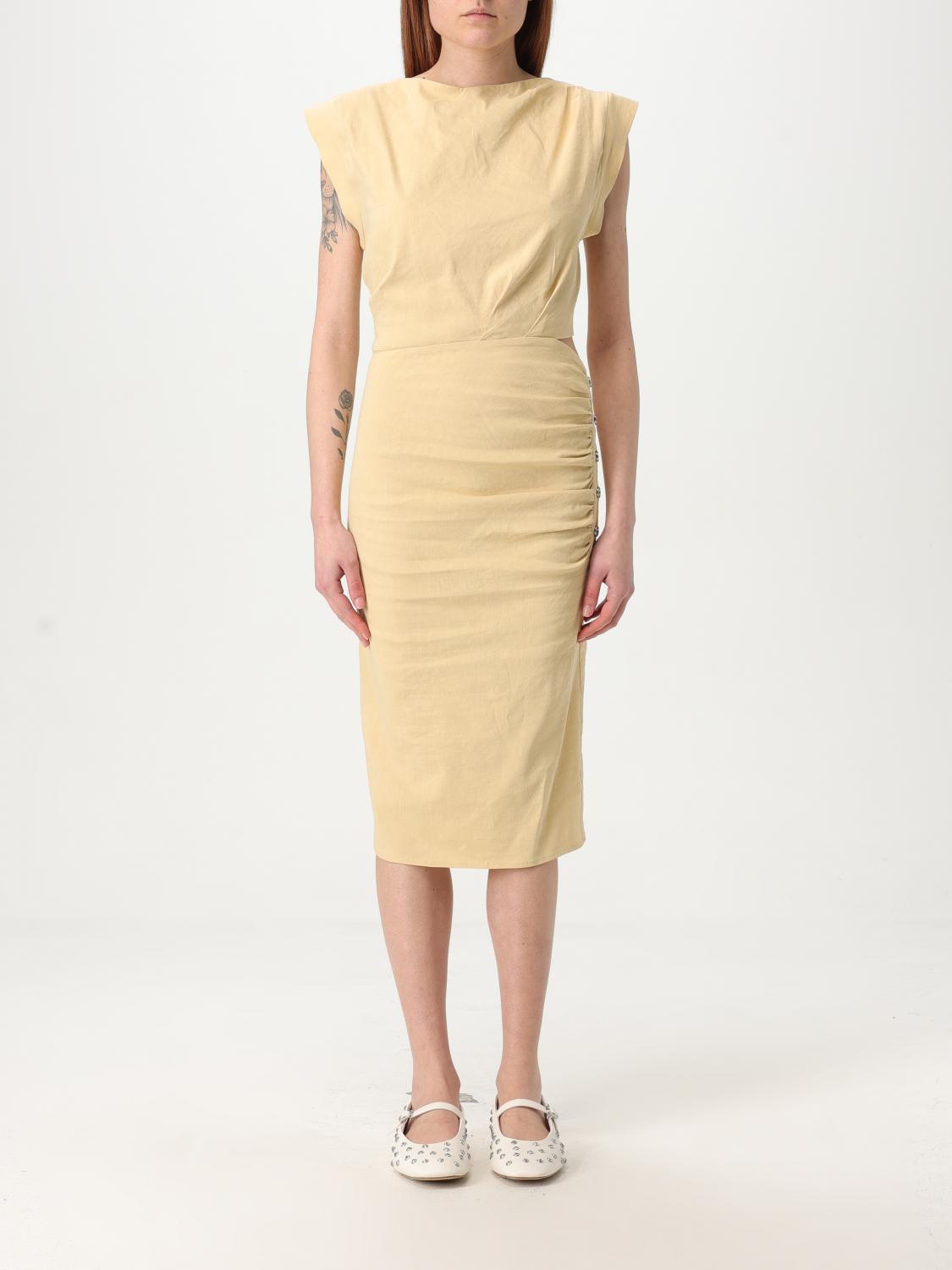 PINKO VESTIDO: Vestido mujer Pinko, Amarillo - Img 1
