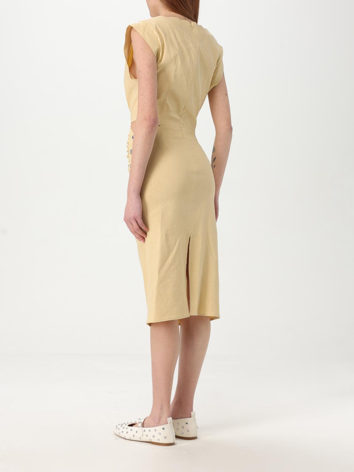 PINKO VESTIDO: Vestido mujer Pinko, Amarillo - Img 2