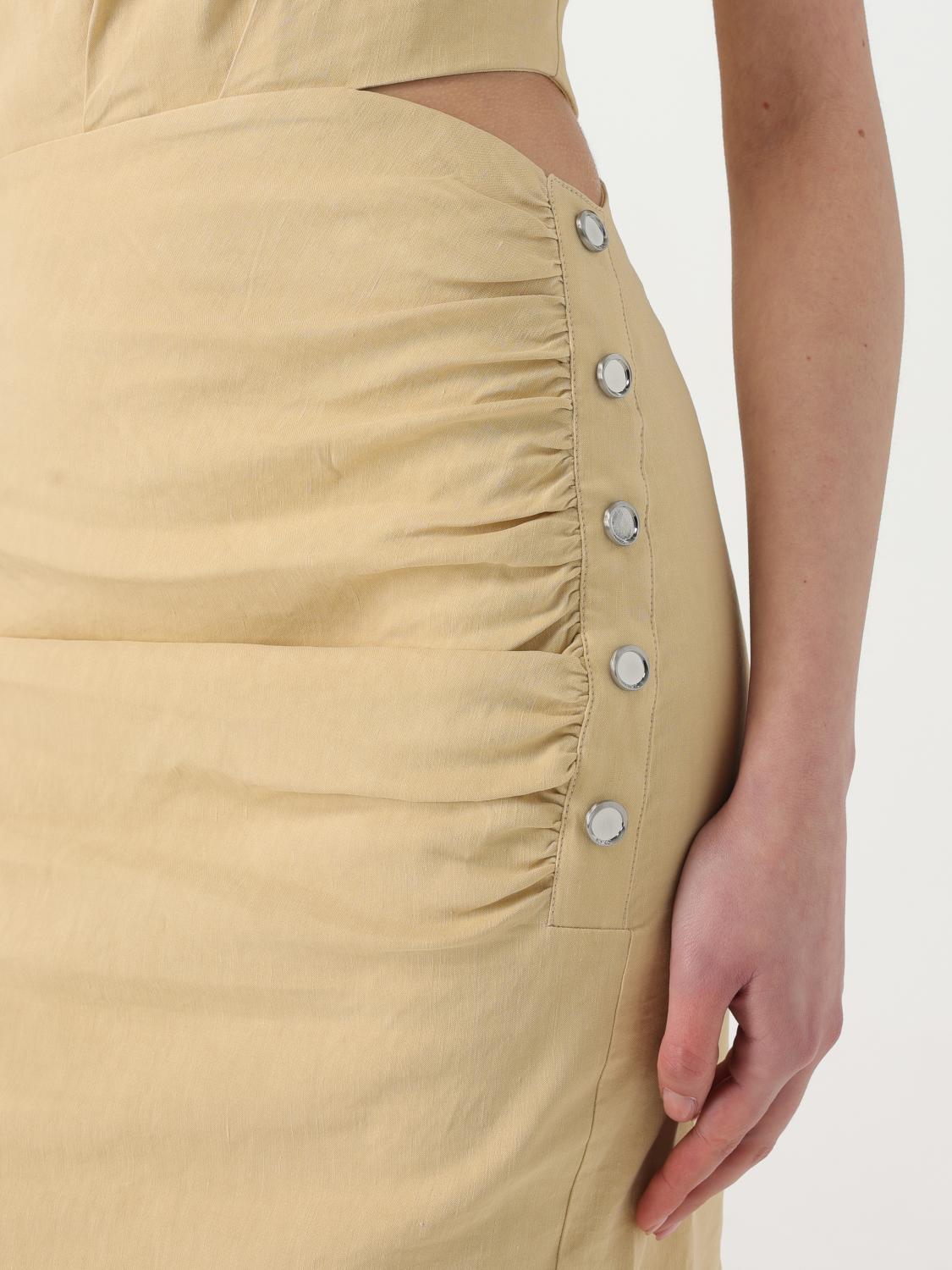 PINKO VESTIDO: Vestido mujer Pinko, Amarillo - Img 3