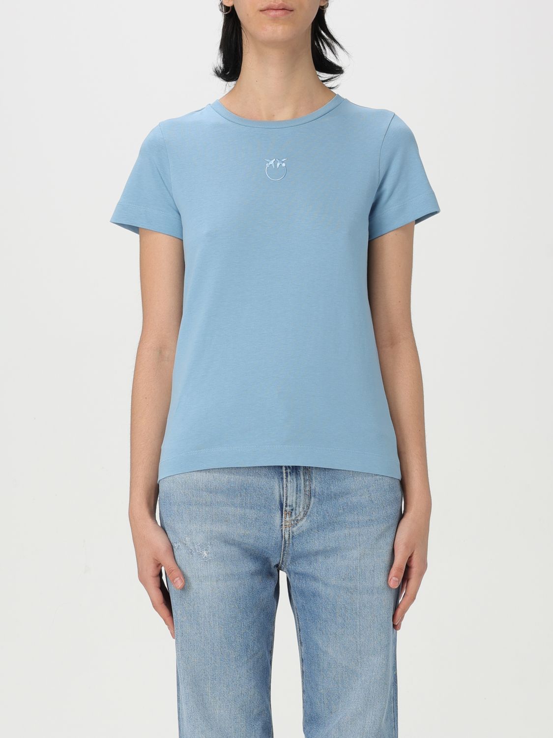 PINKO Tシャツ: Tシャツ レディース Pinko, ブルー - Img 1