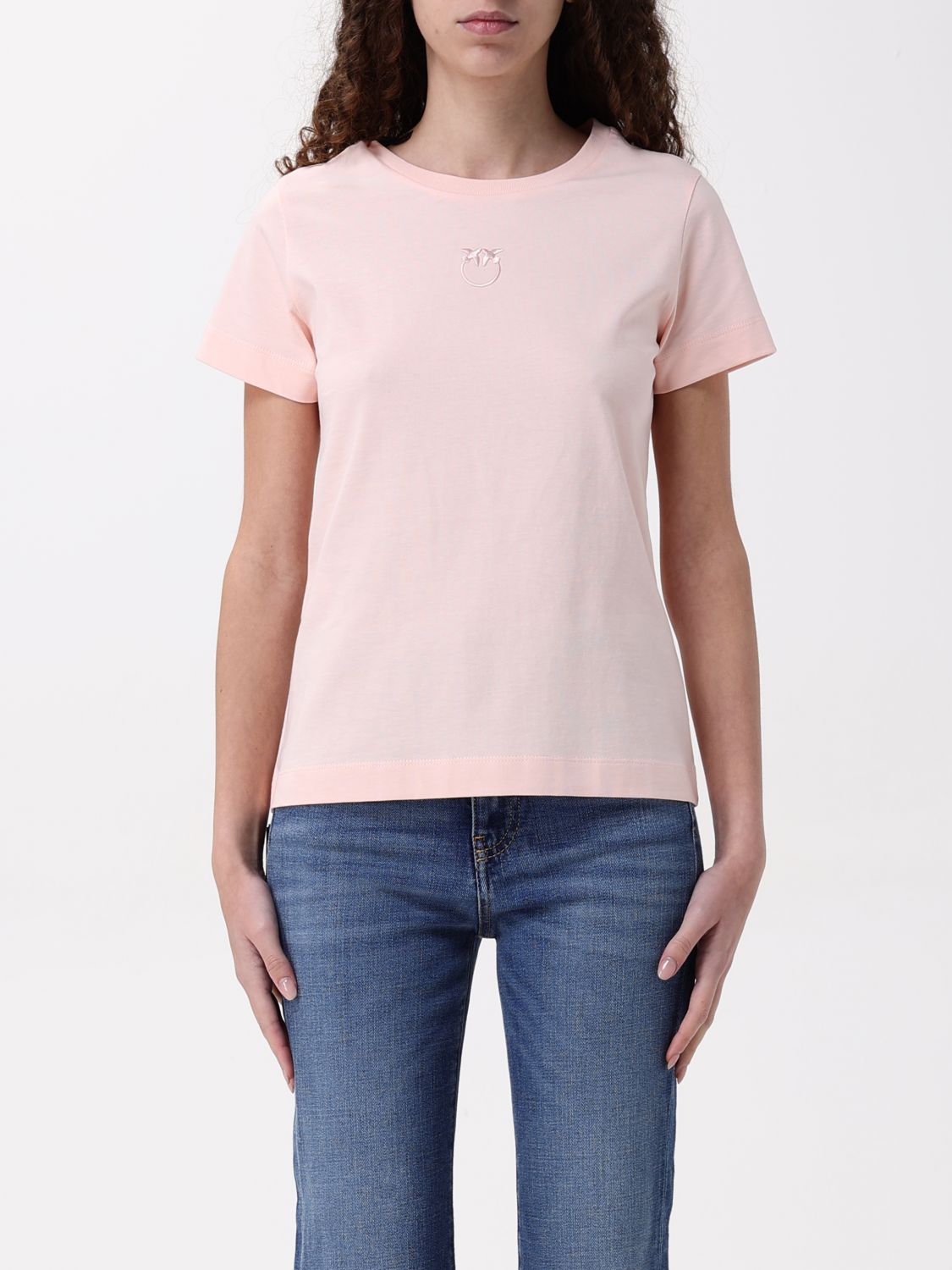 PINKO T-SHIRT: T-shirt basic in cotone Pinko, Rosa - Img 1