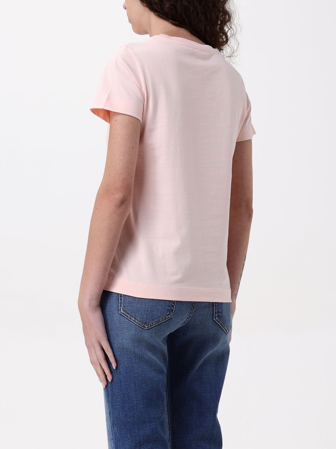 PINKO T-SHIRT: T-shirt basic in cotone Pinko, Rosa - Img 2