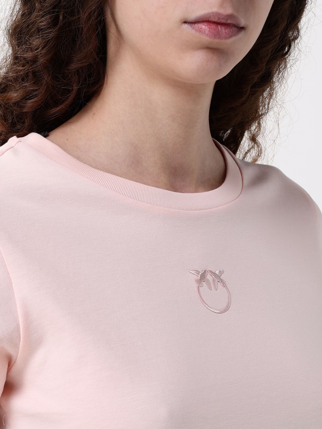 PINKO T-SHIRT: T-shirt basic in cotone Pinko, Rosa - Img 3