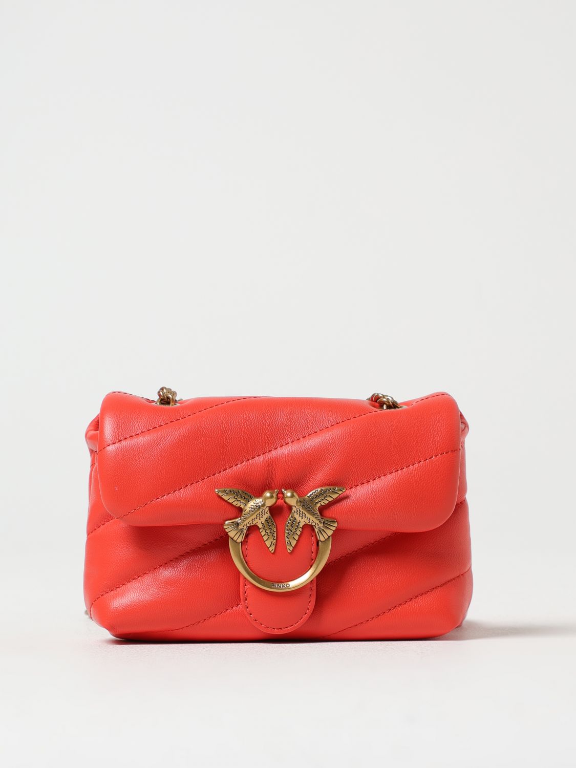 PINKO MINI BAG: Shoulder bag woman Pinko, Orange - Img 1