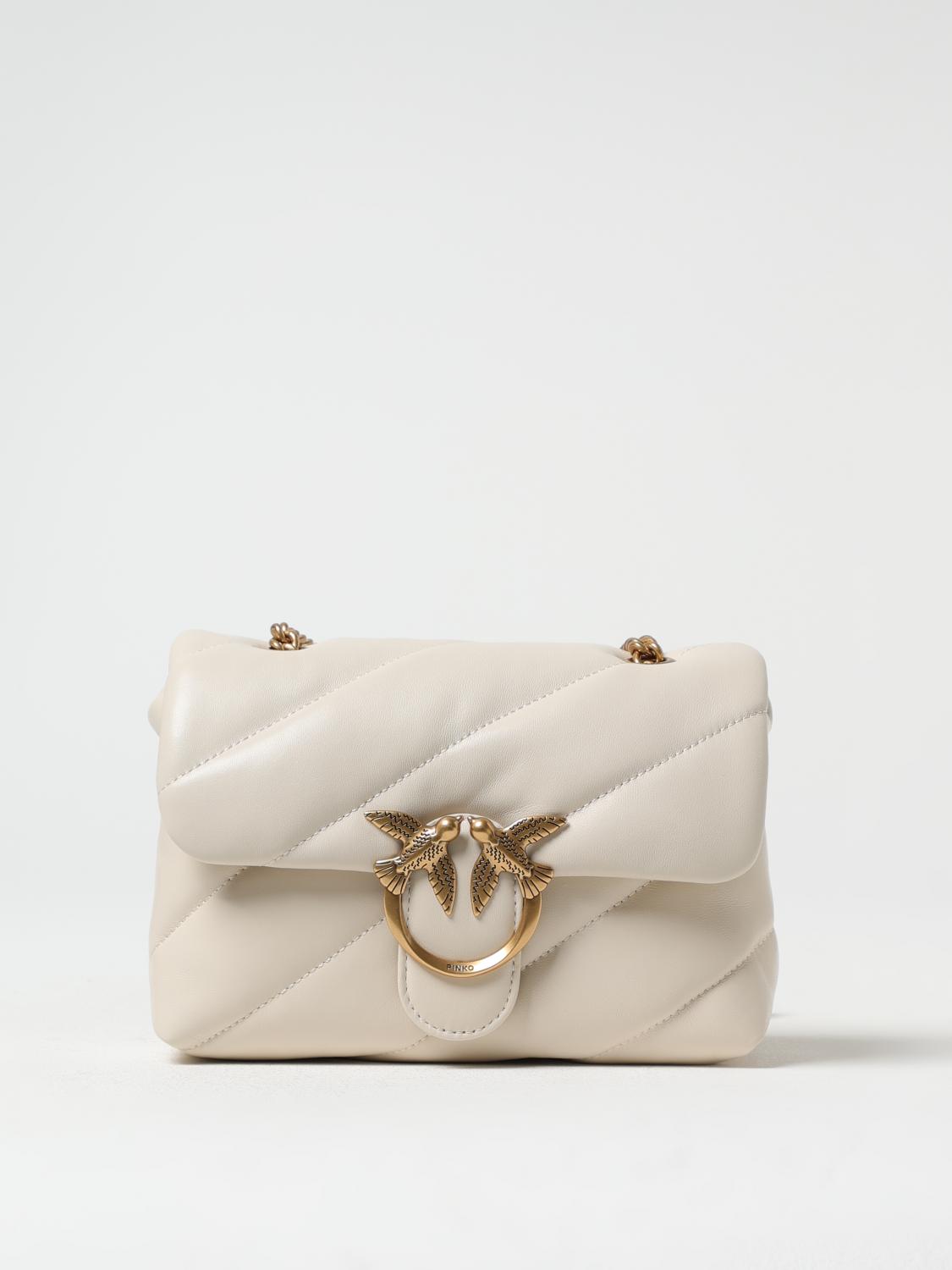 PINKO MINI BAG: Shoulder bag woman Pinko, White - Img 1