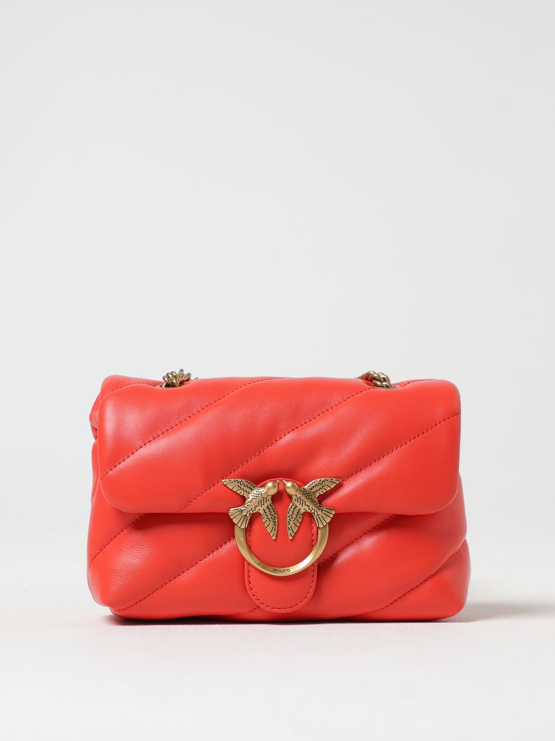 PINKO MINI BAG: Shoulder bag woman Pinko, Orange - Img 1