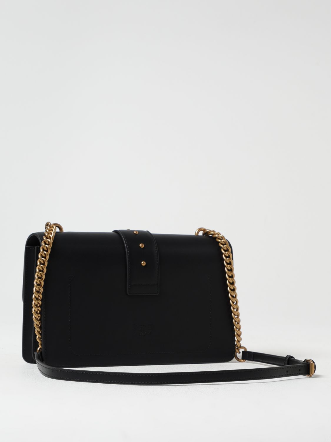 PINKO BORSA A SPALLA: Borsa Love Classic Pinko in pelle , Nero - Img 2