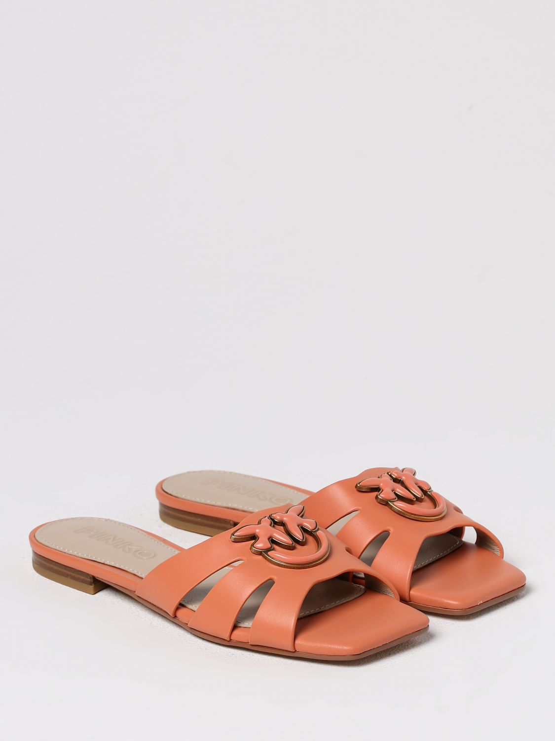 PINKO FLAT SANDALS: Shoes woman Pinko, Brown - Img 2