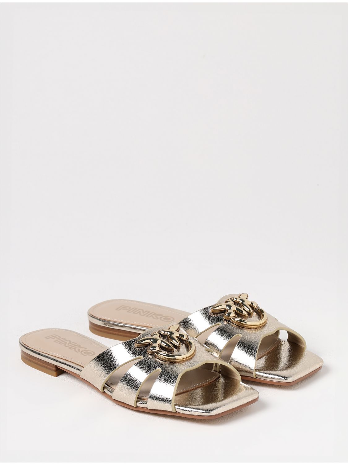 PINKO SANDALIAS PLANAS: Zapatos mujer Pinko, Oro - Img 2