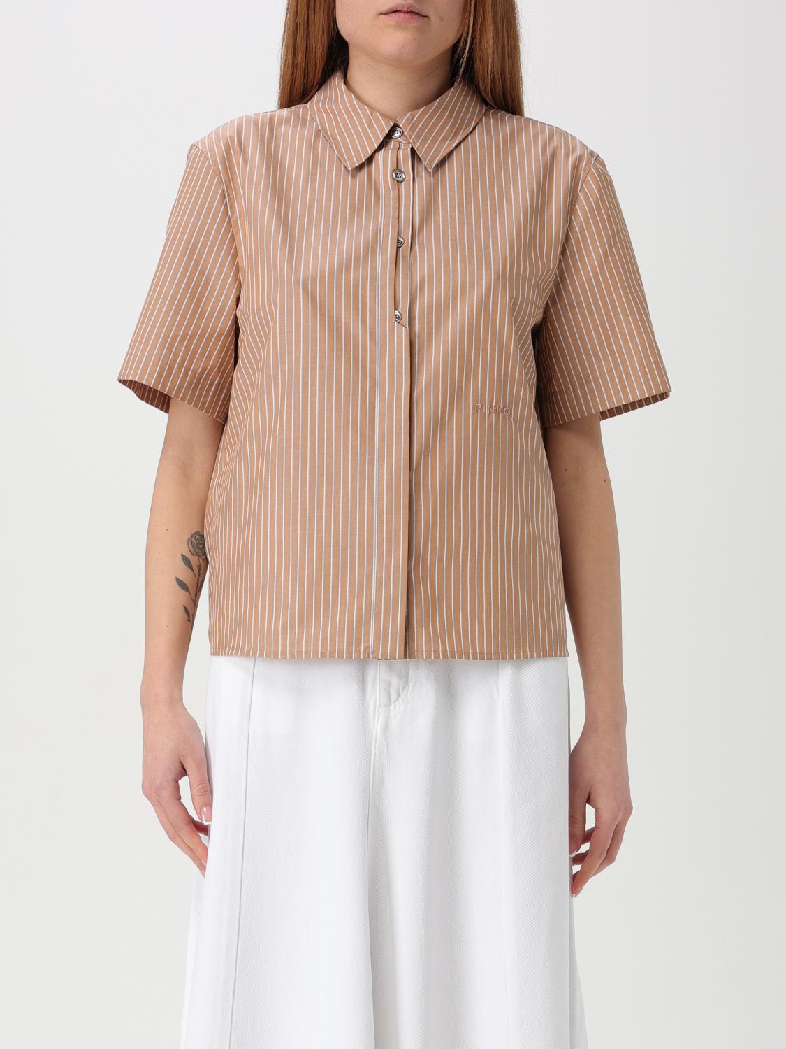 PINKO SHIRT: Shirt woman Pinko, Beige - Img 1