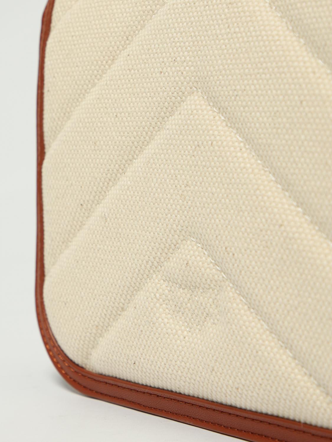 PINKO BORSA A TRACOLLA: Borsa a spalla piccola Love Bag in canvas e pelle Pinko, Beige - Img 3