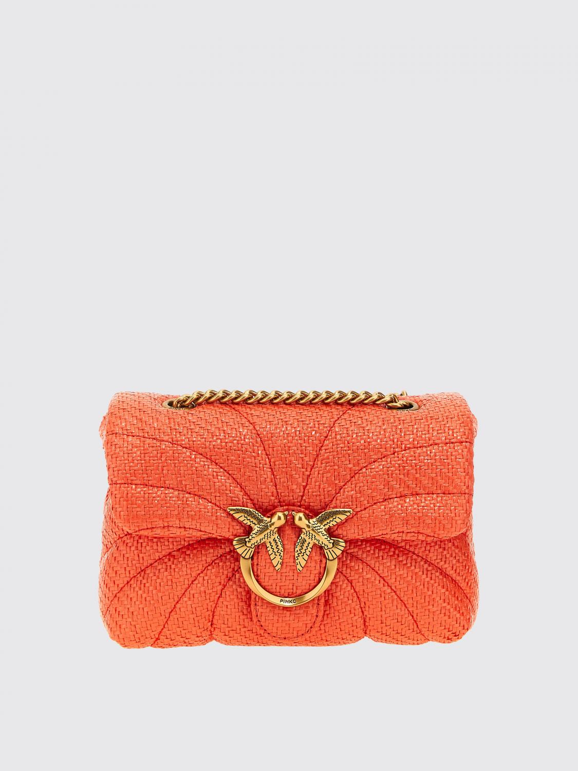 PINKO BANDOLERA: Bolso de hombro mujer Pinko, Naranja - Img 1