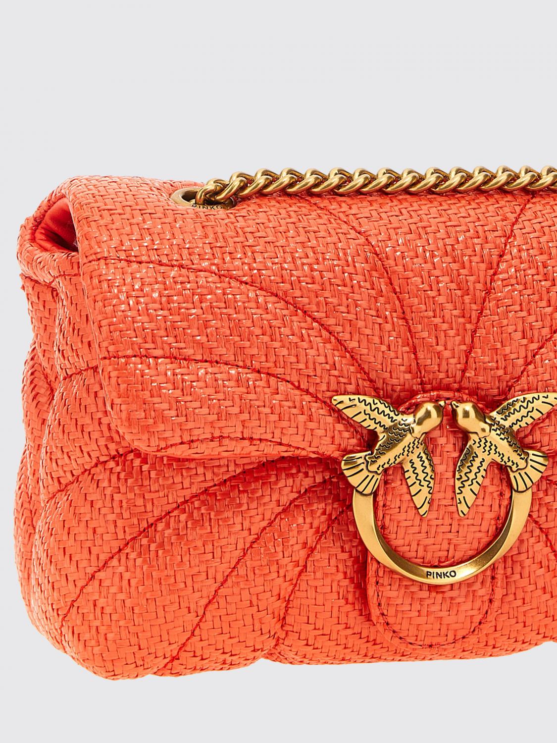 PINKO BANDOLERA: Bolso de hombro mujer Pinko, Naranja - Img 3