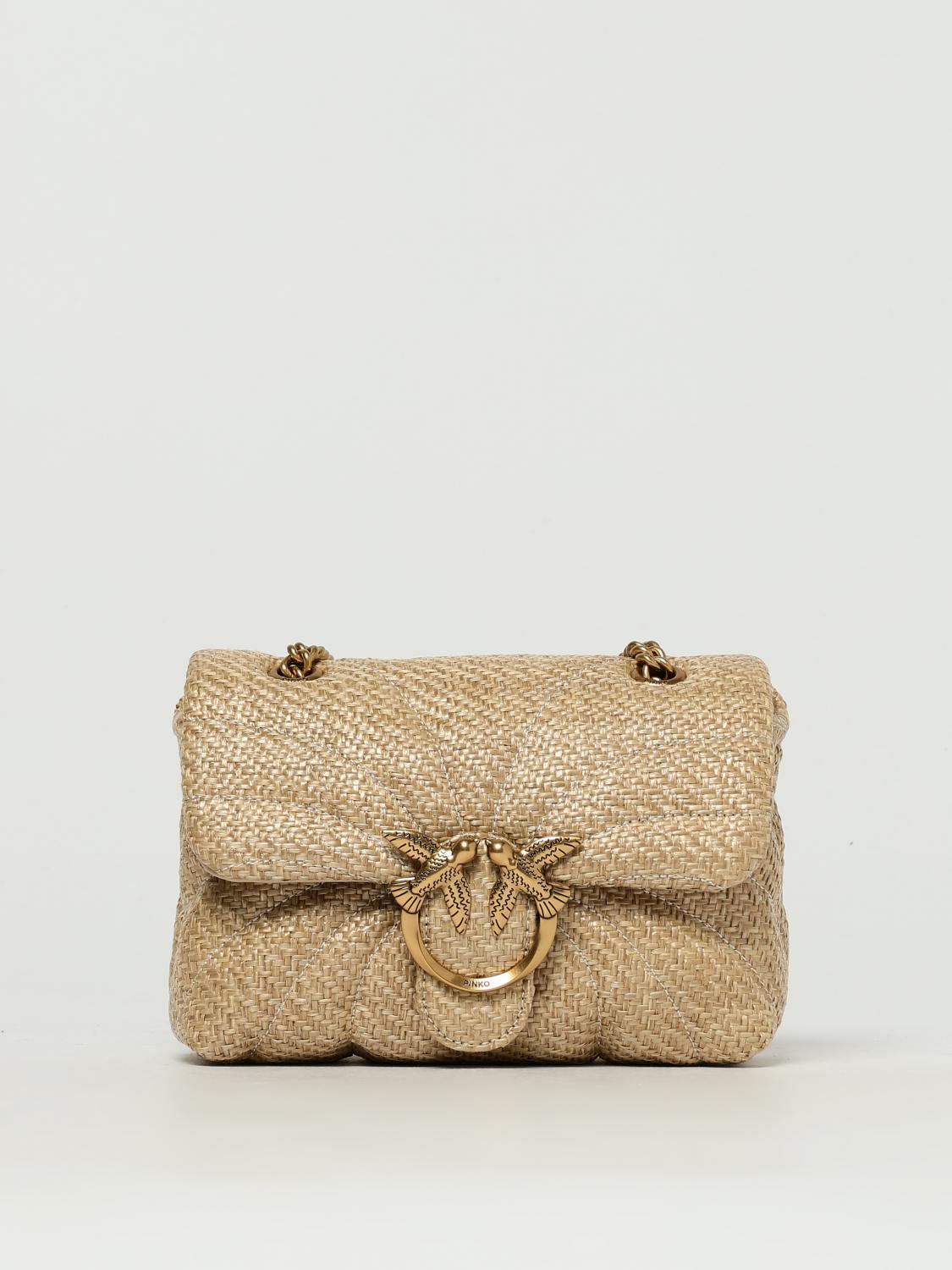 PINKO BANDOLERA: Bolso de hombro mujer Pinko, Beige - Img 1