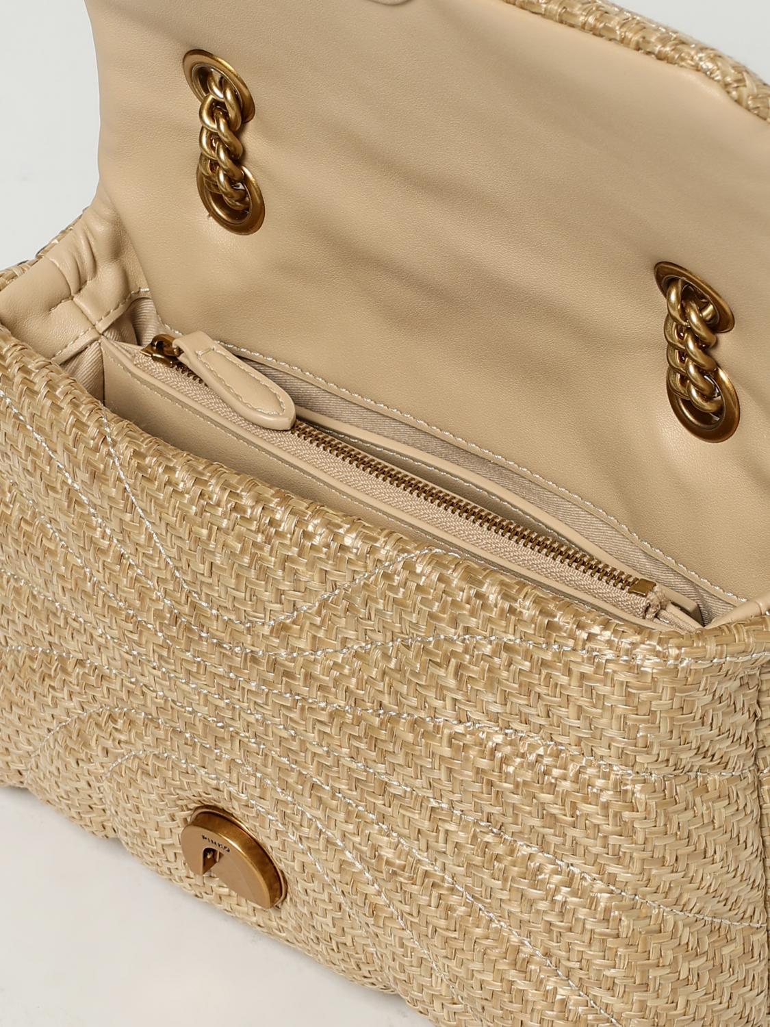 PINKO BANDOLERA: Bolso de hombro mujer Pinko, Beige - Img 3