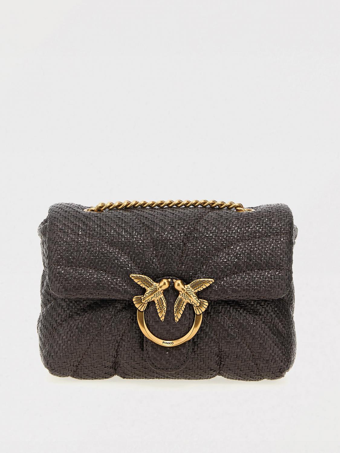 PINKO UMHÄNGETASCHE: Schultertasche damen Pinko, Braun - Img 1