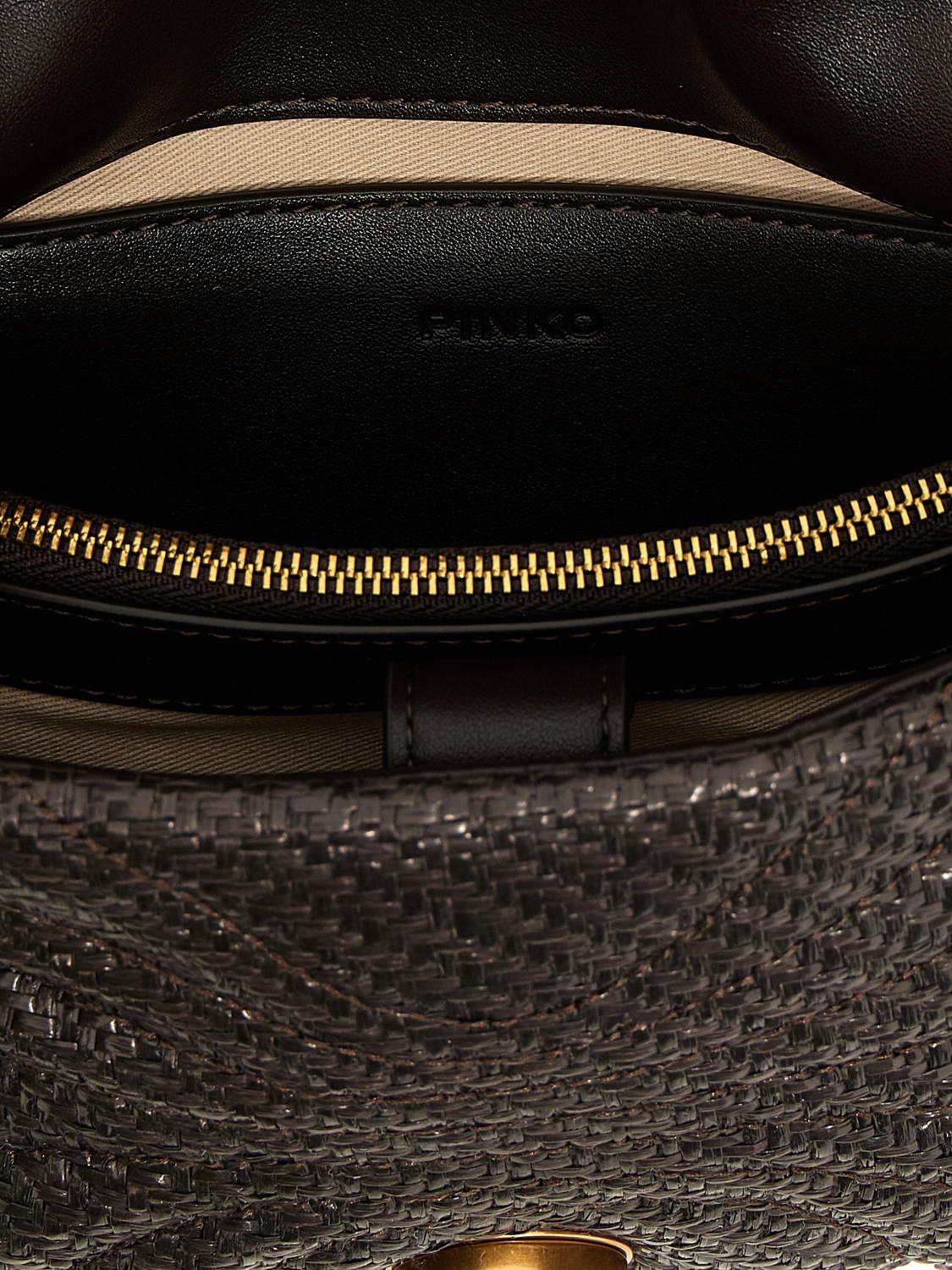 PINKO UMHÄNGETASCHE: Schultertasche damen Pinko, Braun - Img 4