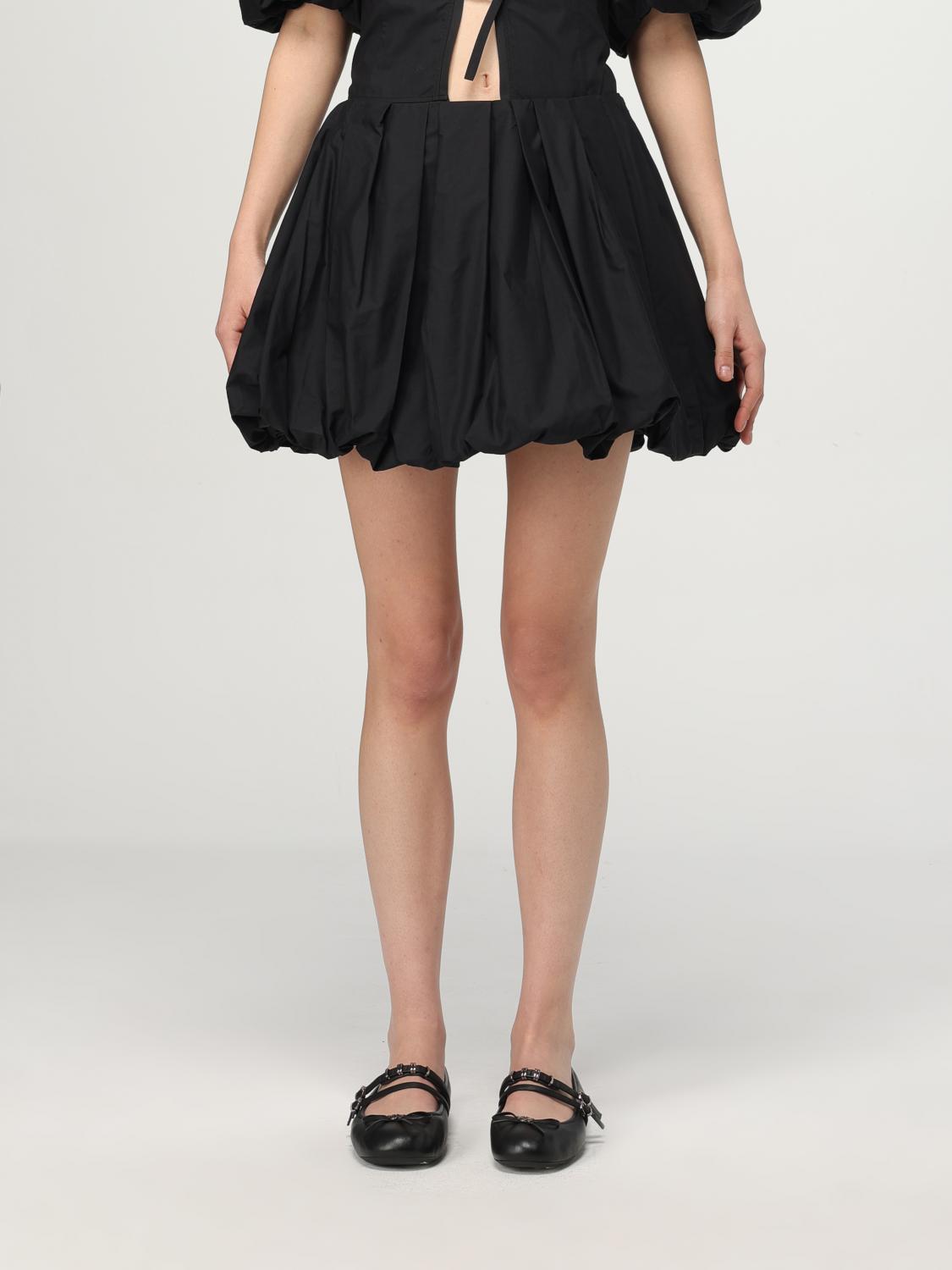 PINKO GONNA: Gonna Pinko in cotone , Nero - Img 1