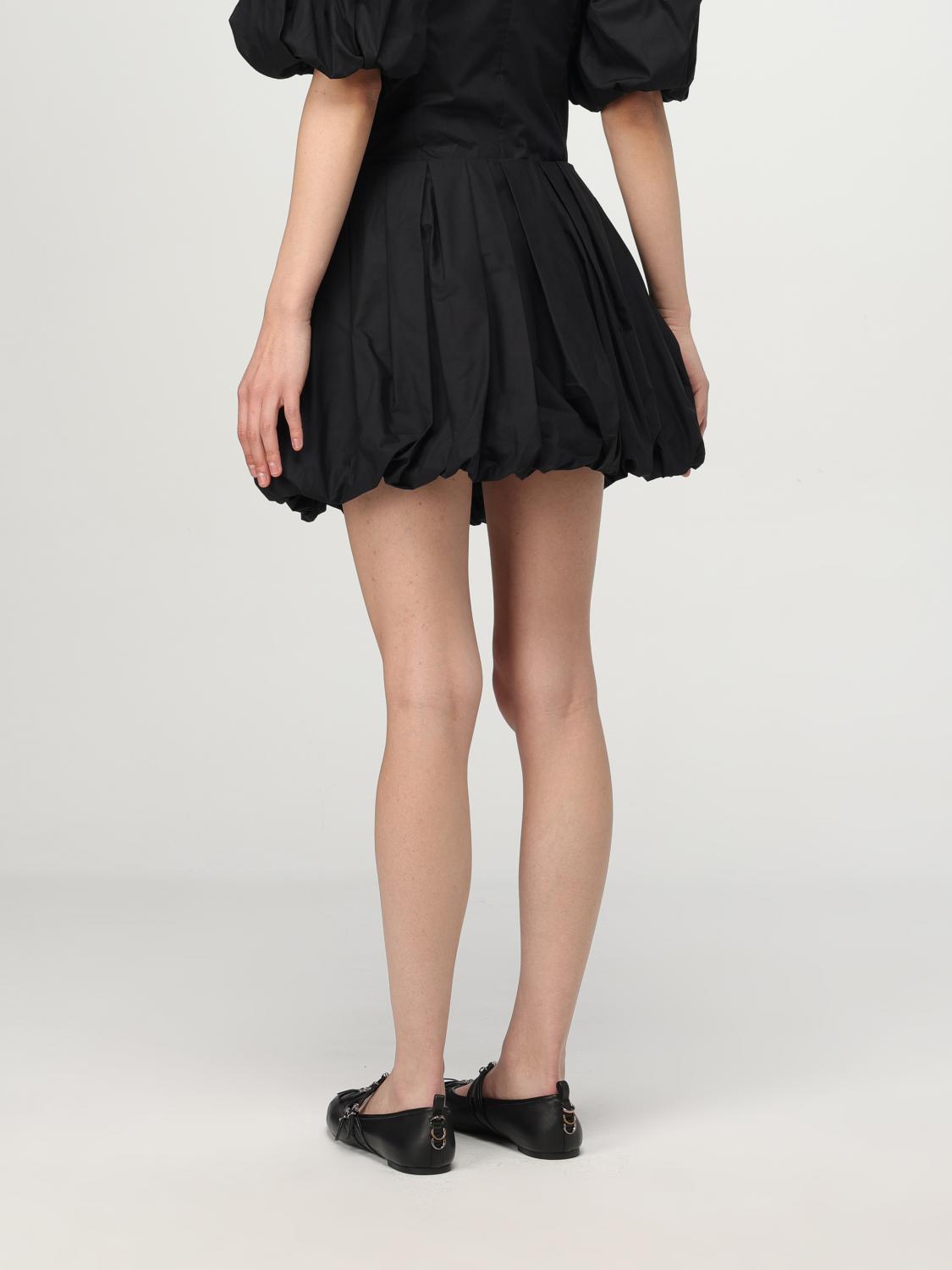 PINKO GONNA: Gonna Pinko in cotone , Nero - Img 2