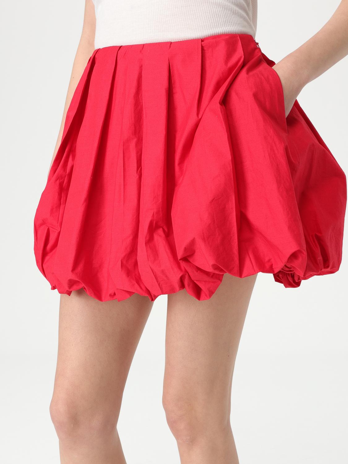 PINKO GONNA: Gonna Pinko in cotone , Rosso - Img 3