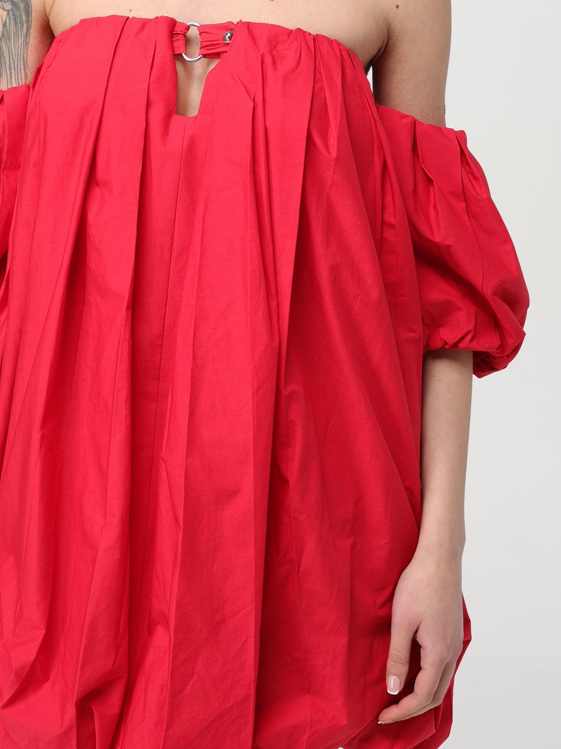 PINKO ABITO: Abito Pinko in cotone , Rosso - Img 3