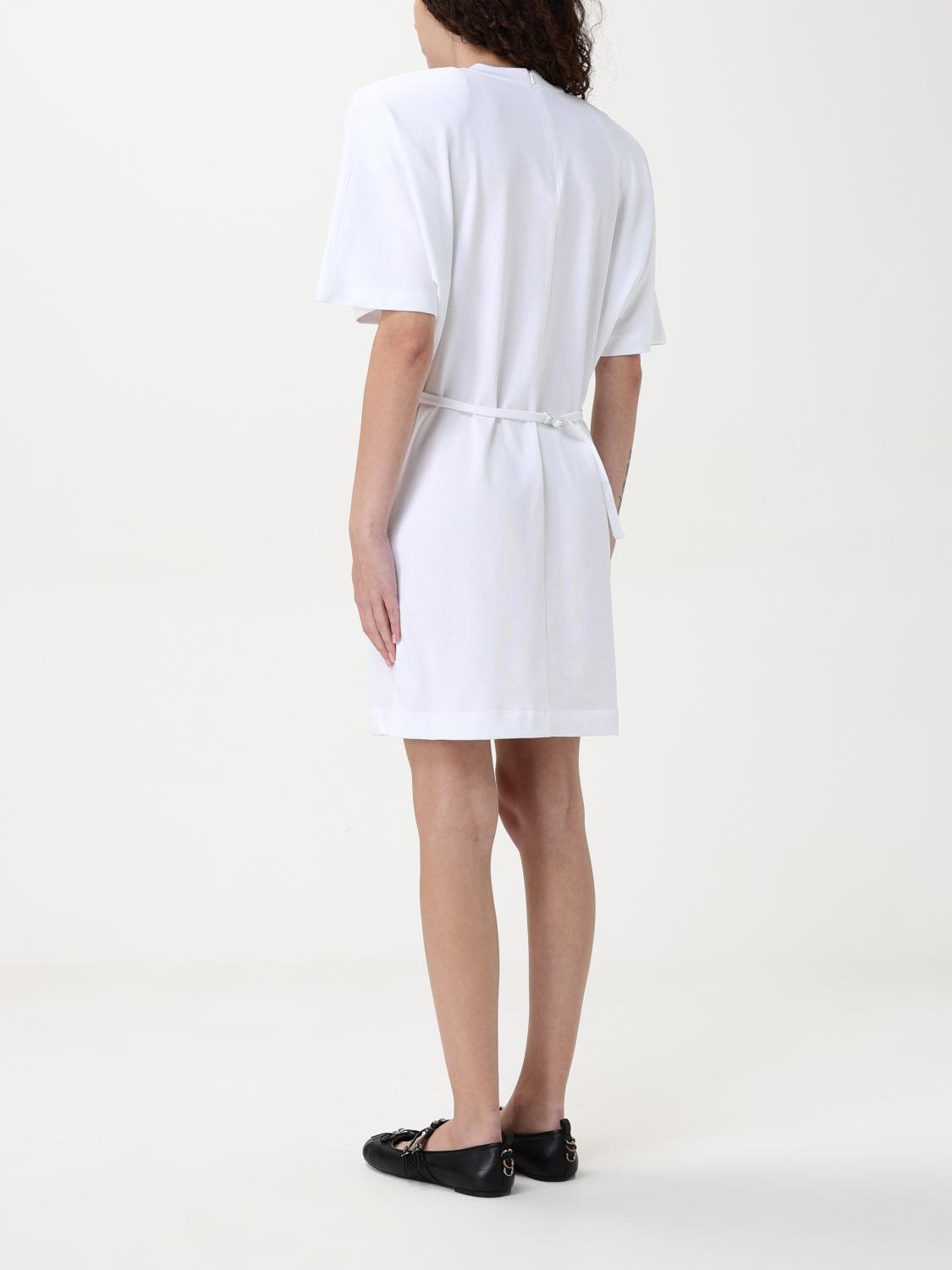 PINKO ABITO: Abito basic Pinko in cotone , Bianco - Img 2