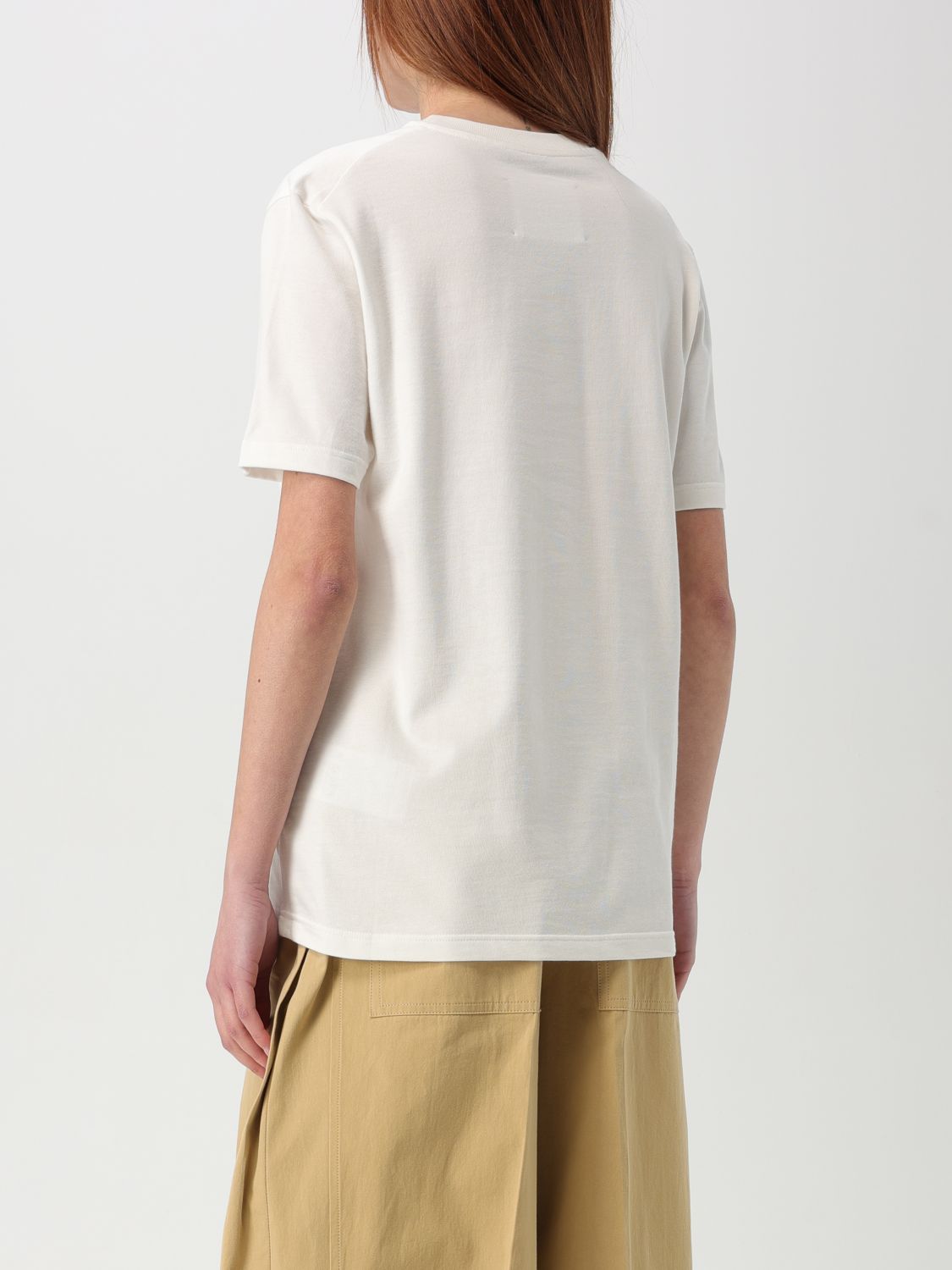 JIL SANDER T-SHIRT: T-shirt woman Jil Sander, Yellow Cream - Img 3