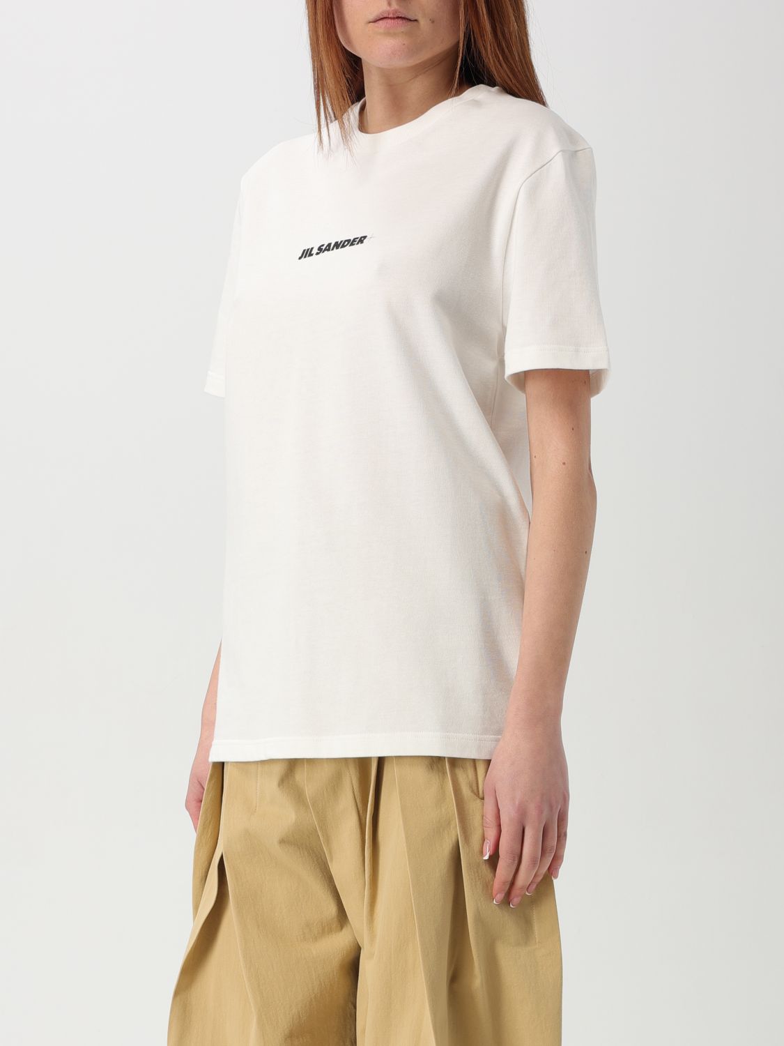 JIL SANDER T-SHIRT: T-shirt woman Jil Sander, Yellow Cream - Img 4