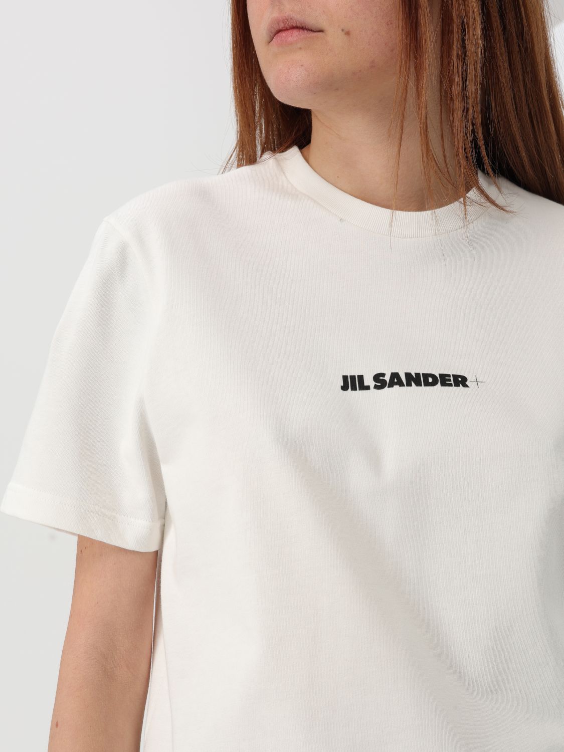 JIL SANDER T恤: T恤 女士 Jil Sander, 奶油黄 - Img 5