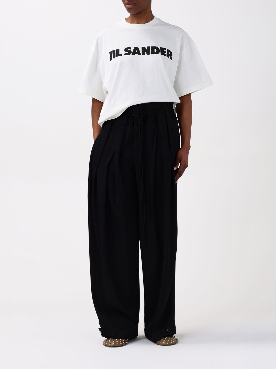 JIL SANDER ФУТБОЛКА: Футболка Женское Jil Sander, Сливки - Img 2