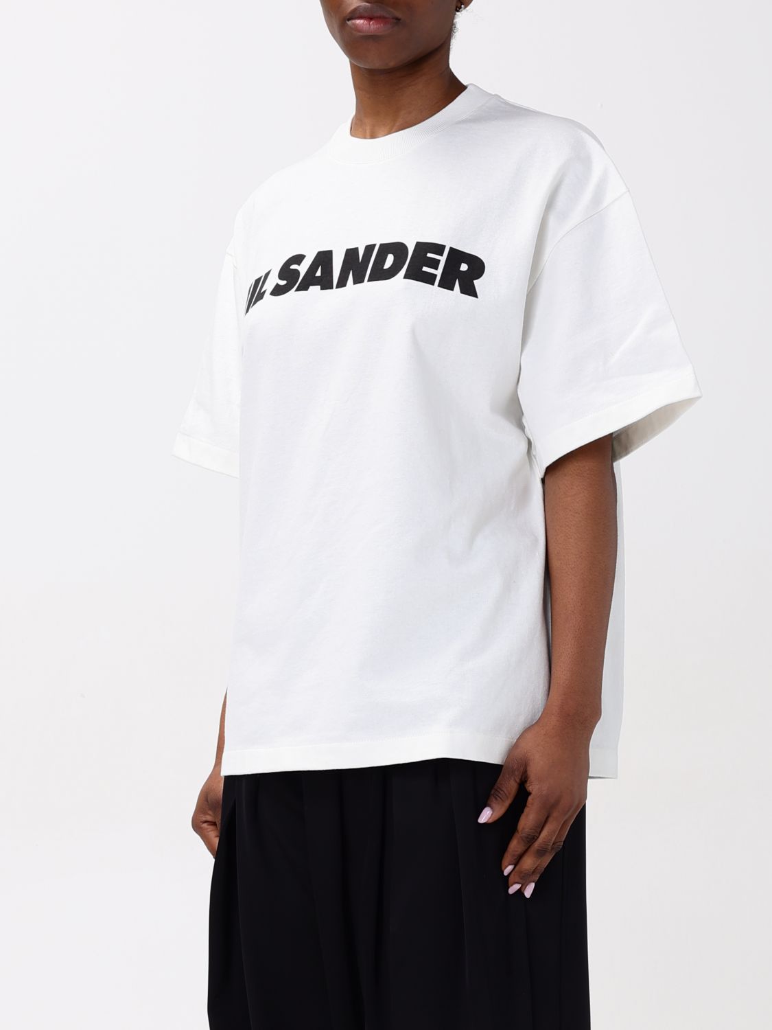 JIL SANDER ФУТБОЛКА: Футболка Женское Jil Sander, Сливки - Img 4