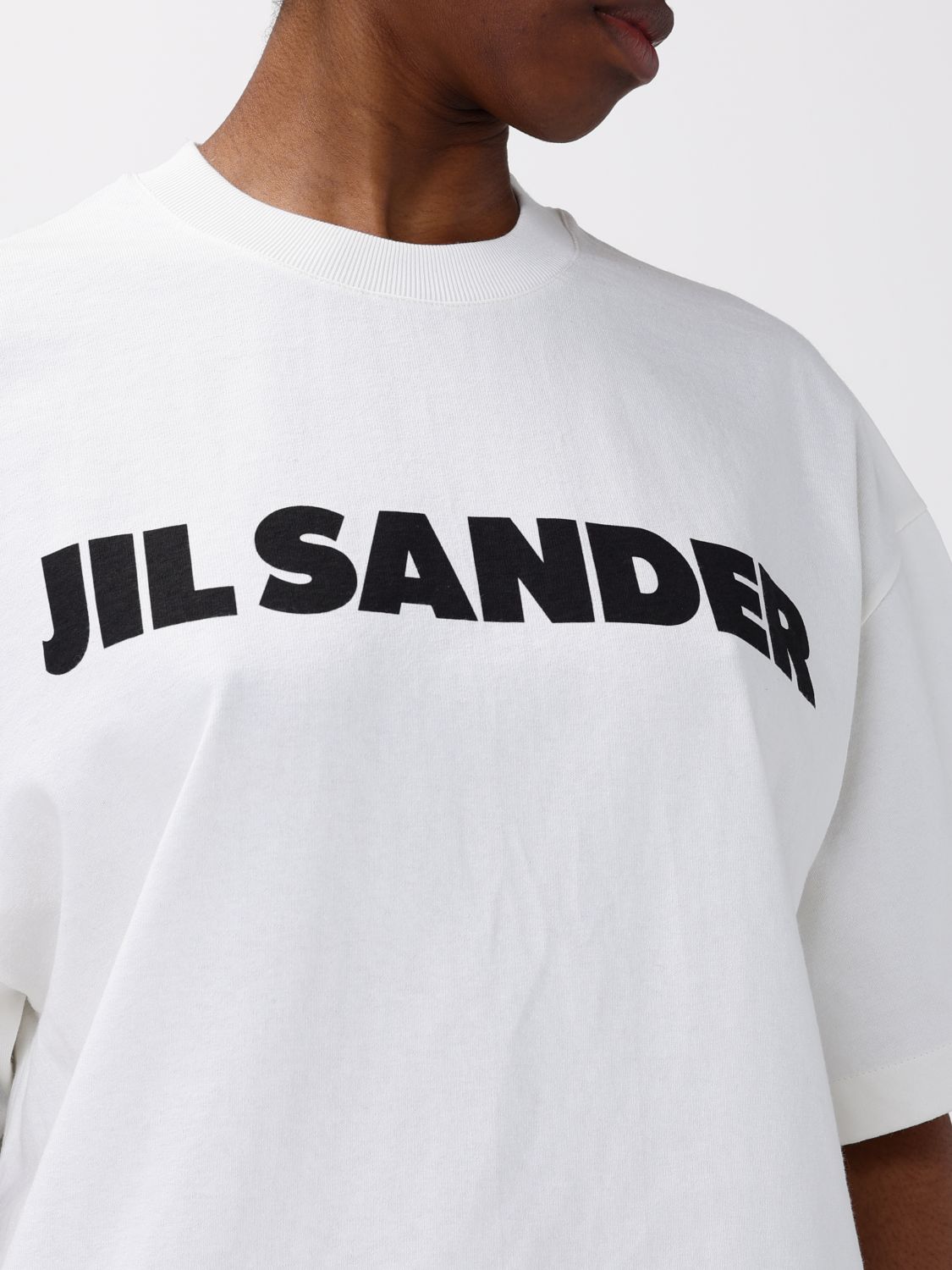 JIL SANDER ФУТБОЛКА: Футболка Женское Jil Sander, Сливки - Img 5