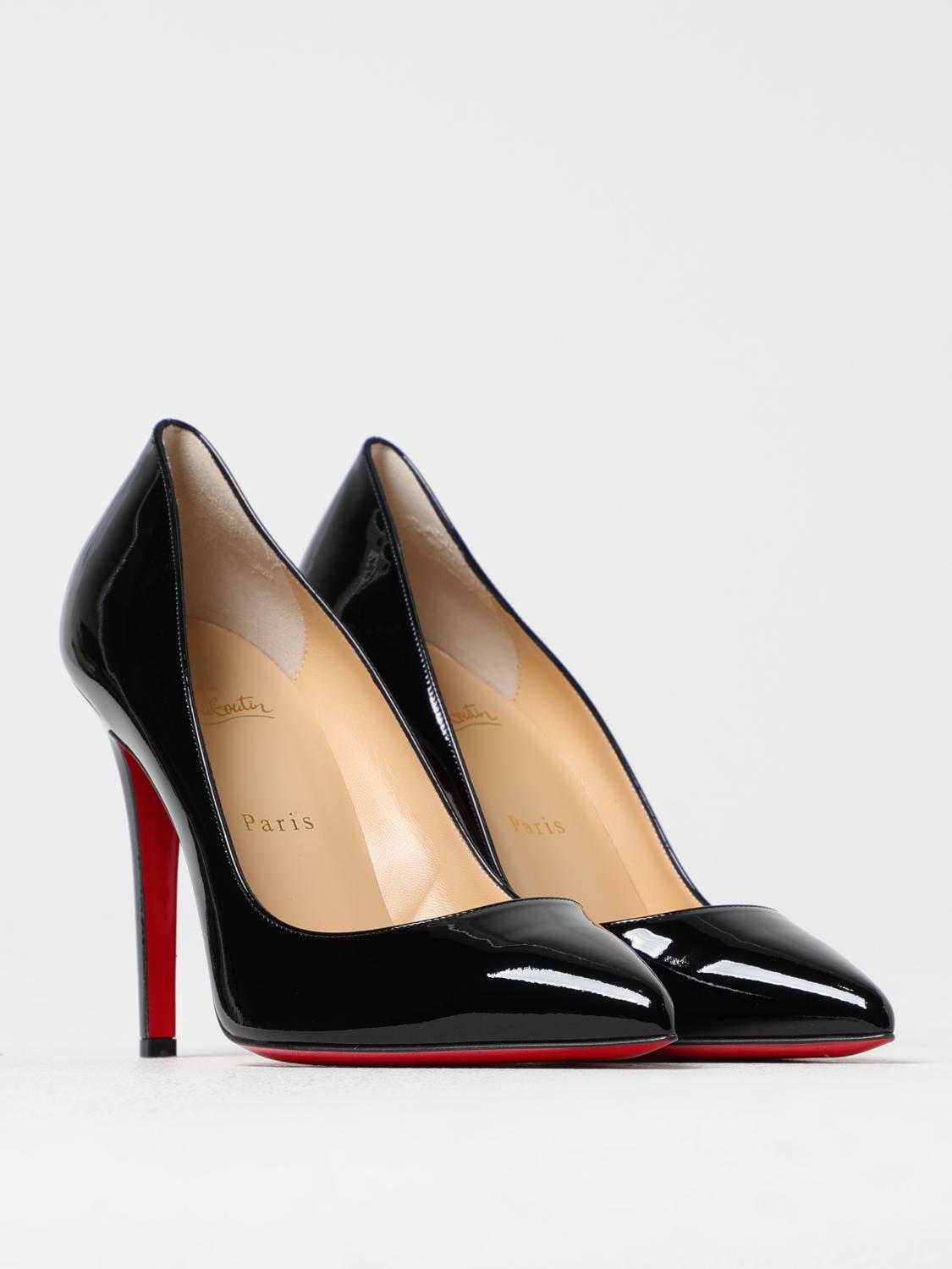 CHRISTIAN LOUBOUTIN DÉCOLLETÉ: Décolleté Pigalle Christian Louboutin in pelle verniciata , Nero - Img 2