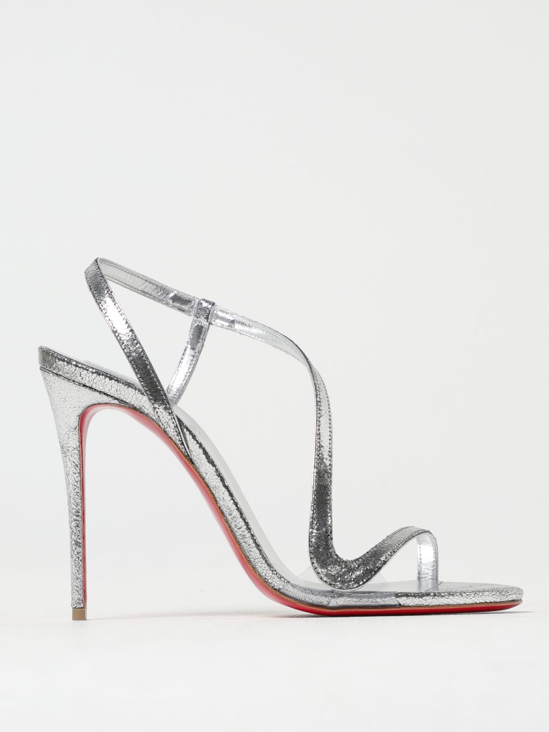 CHRISTIAN LOUBOUTIN HEELED SANDALS: Shoes woman Christian Louboutin, Silver - Img 1