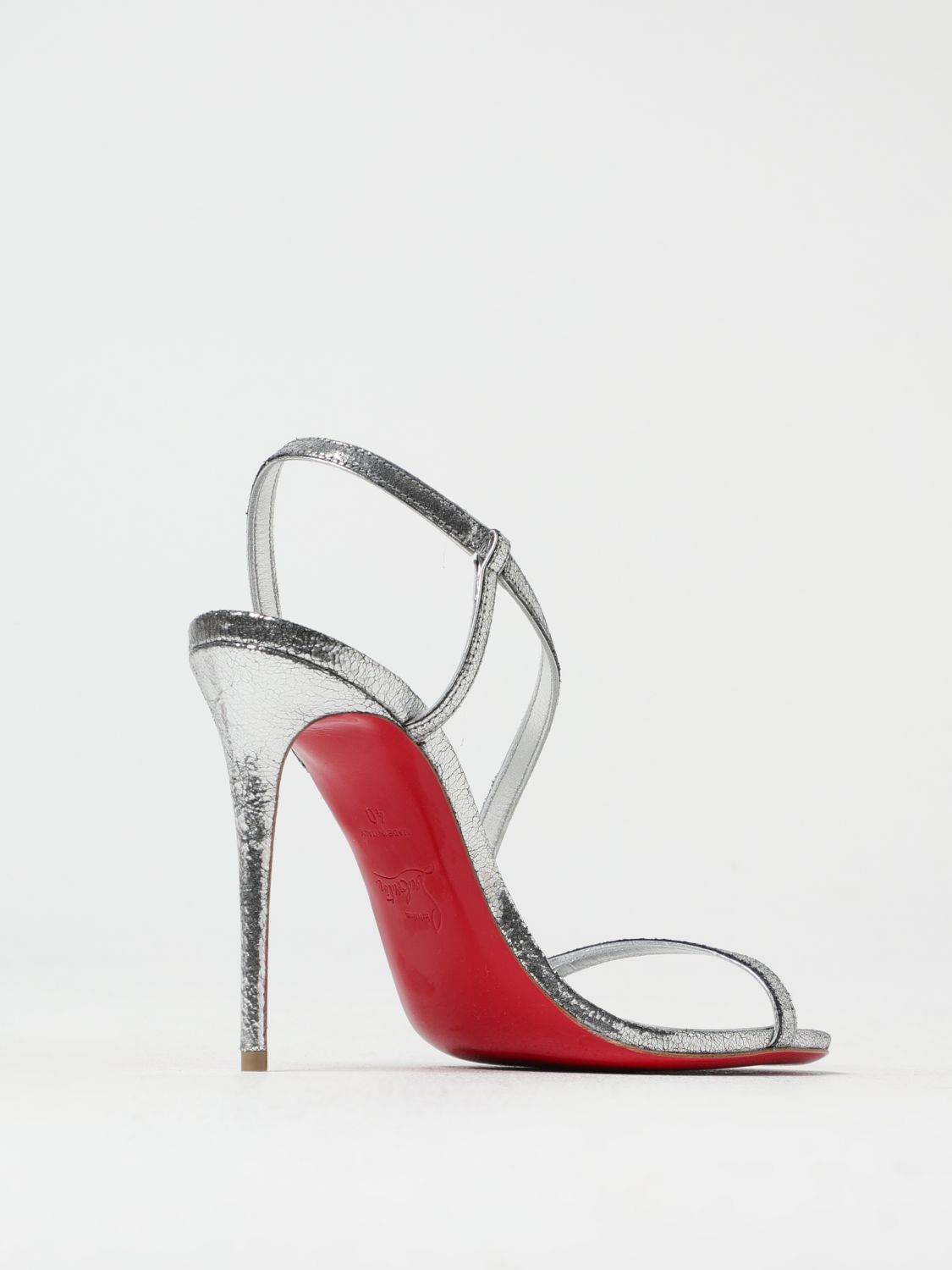 CHRISTIAN LOUBOUTIN HEELED SANDALS: Shoes woman Christian Louboutin, Silver - Img 3