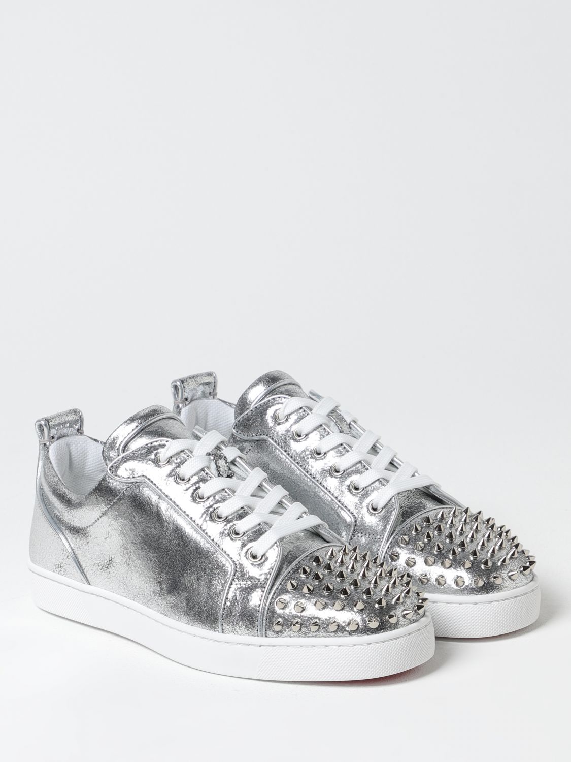 CHRISTIAN LOUBOUTIN SNEAKERS: Sneakers men Christian Louboutin, Silver - Img 2