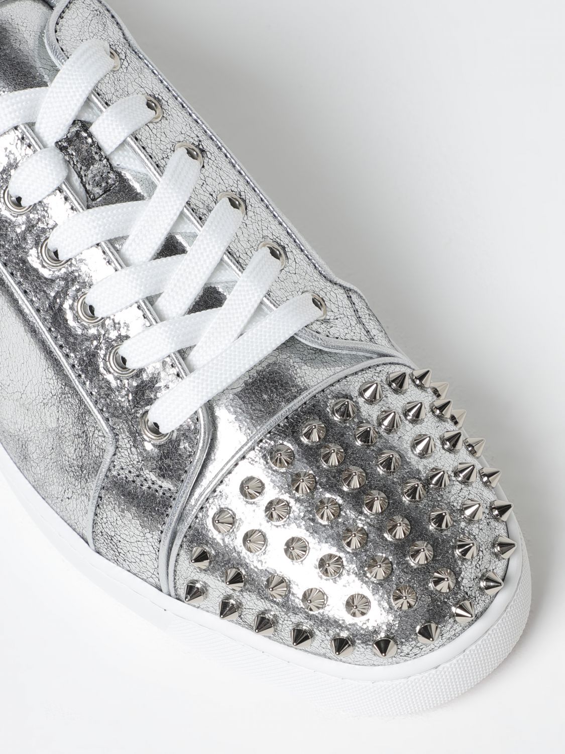 CHRISTIAN LOUBOUTIN SNEAKERS: Sneakers men Christian Louboutin, Silver - Img 4