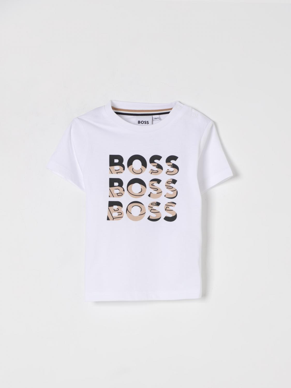 BOSS Tシャツ: Tシャツ ボーイ Boss, ホワイト - Img 1