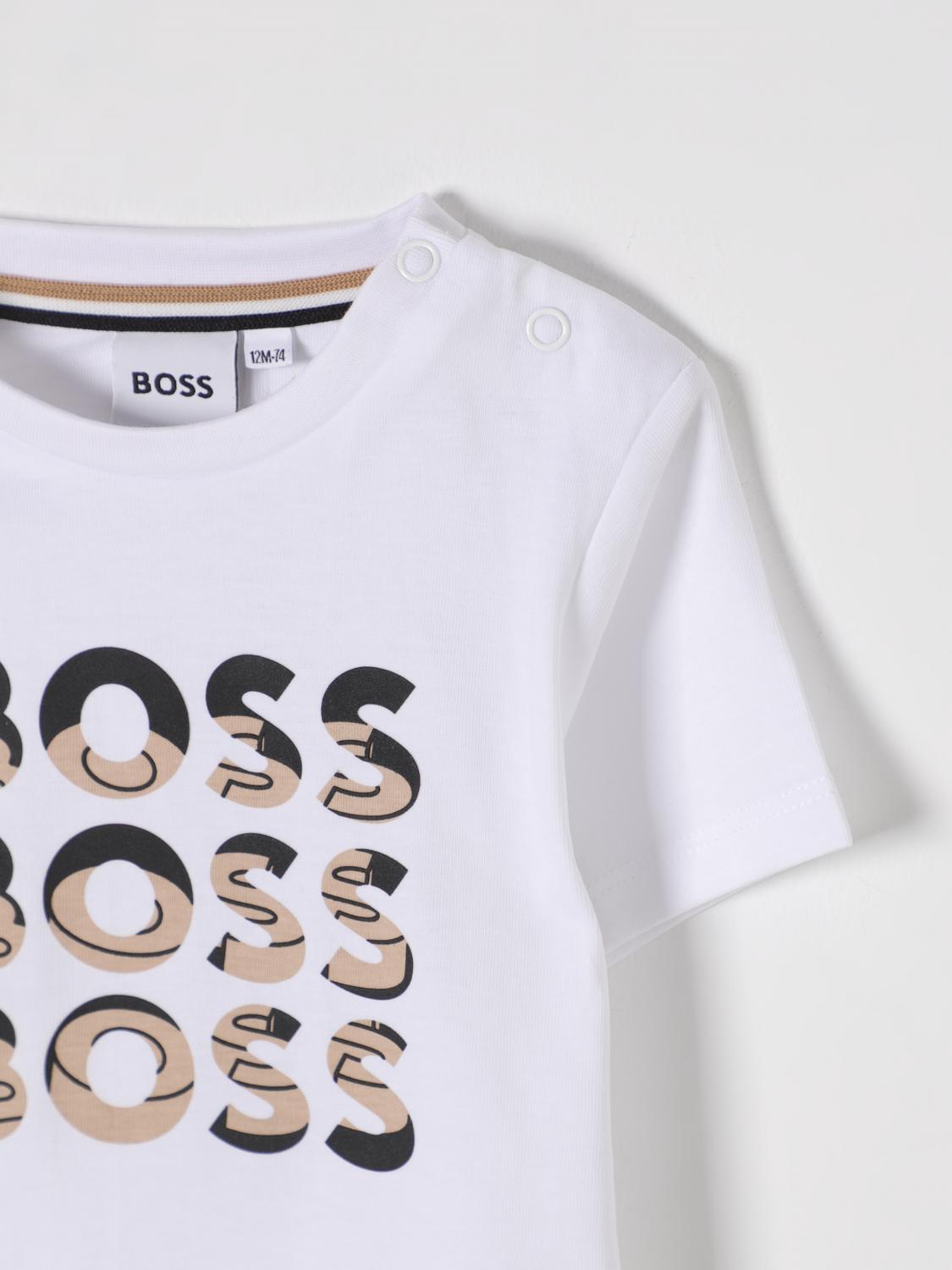 BOSS Tシャツ: Tシャツ ボーイ Boss, ホワイト - Img 3