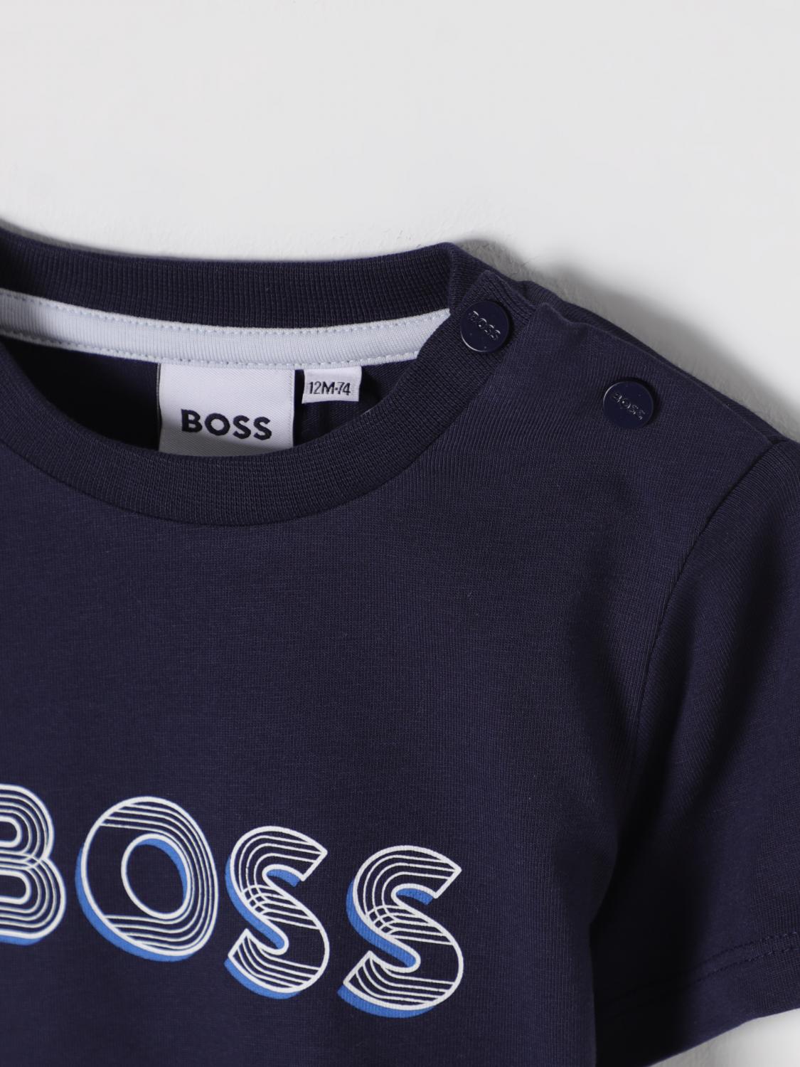 BOSS T-SHIRT: T-shirt kids Boss, Navy - Img 3