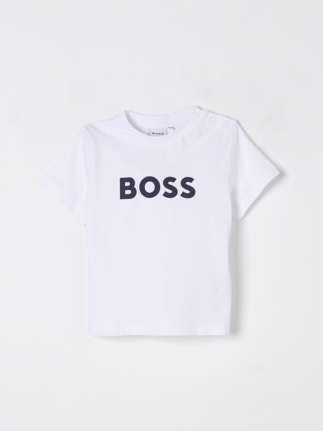 BOSS T-SHIRT: T-shirt kids Boss, White - Img 1