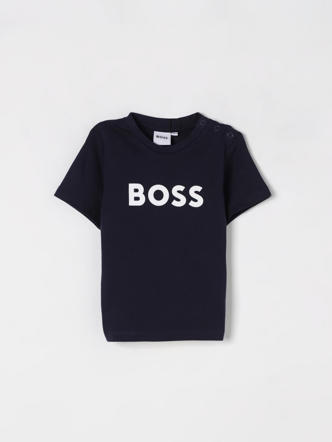 BOSS T-SHIRT: T-shirt kinder Boss, Navy - Img 1