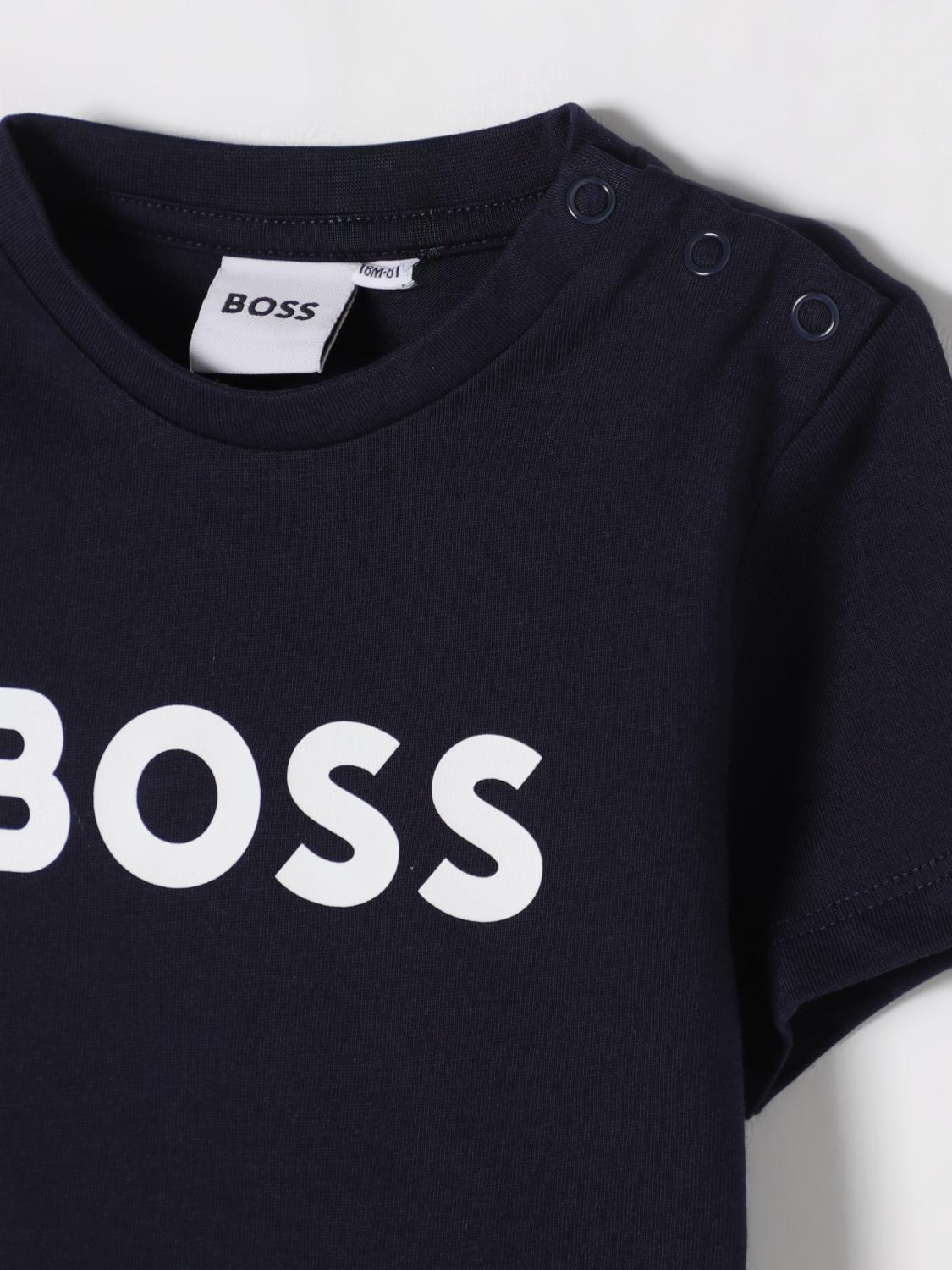 BOSS T-SHIRT: T-shirt kinder Boss, Navy - Img 3