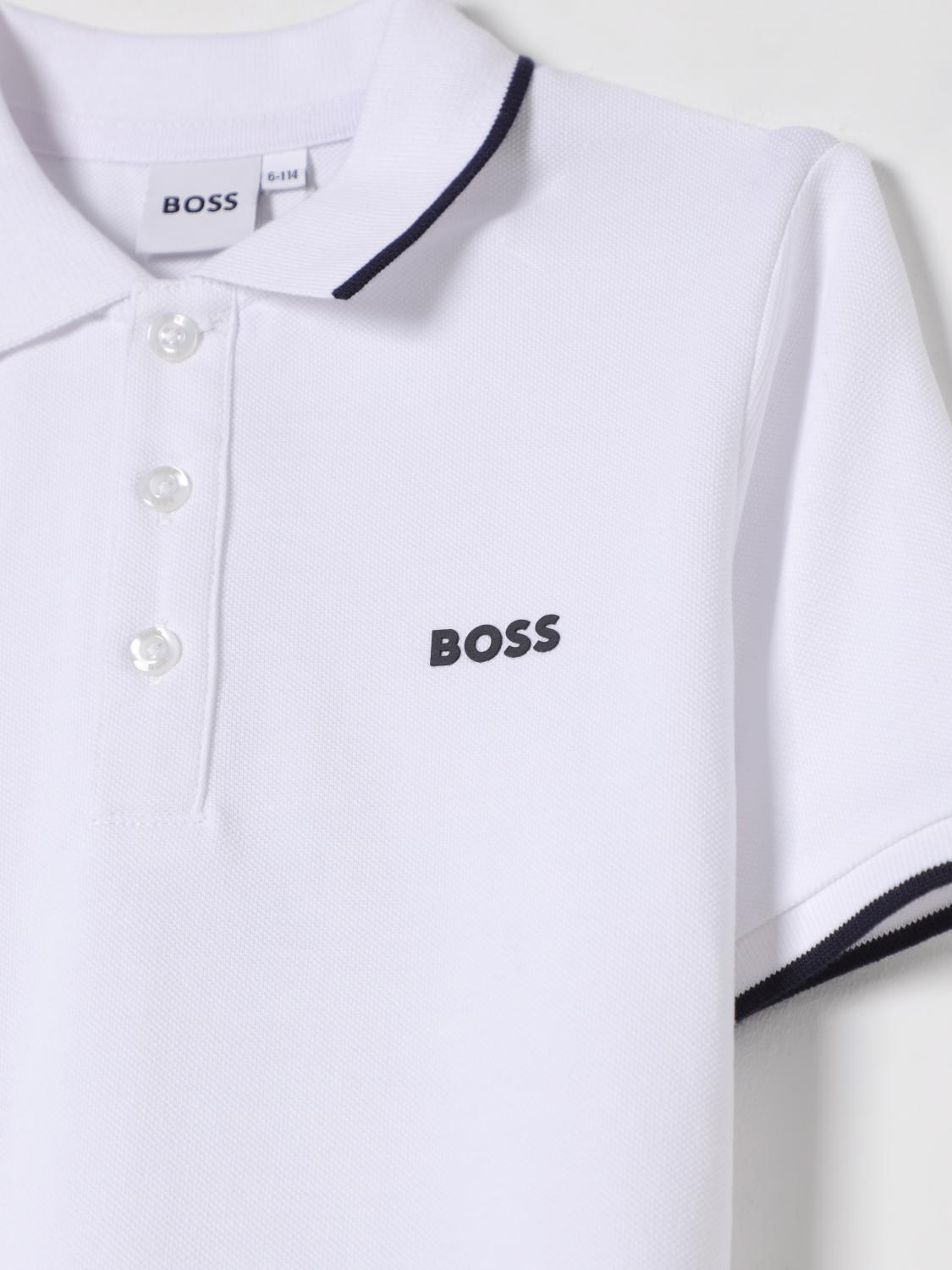 BOSS POLO SHIRT: Polo shirt kids Boss, White - Img 3