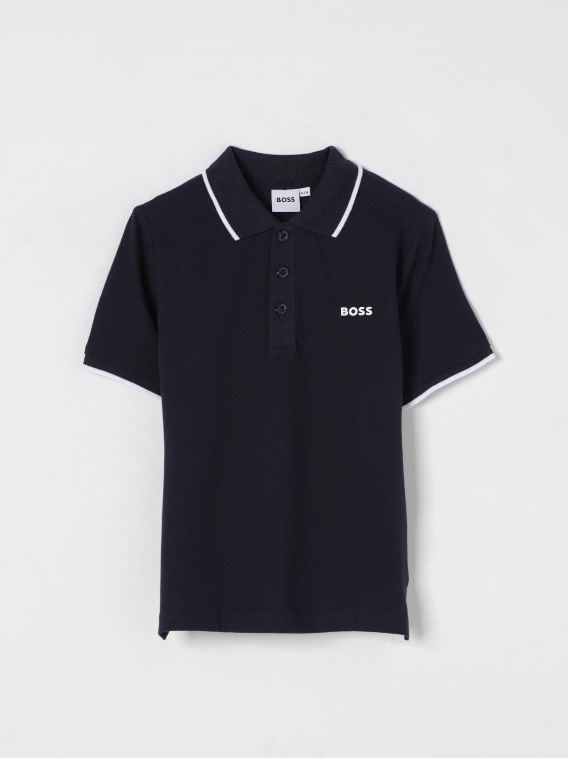 BOSS POLO: Polo enfant Boss, Bleu Marine - Img 1