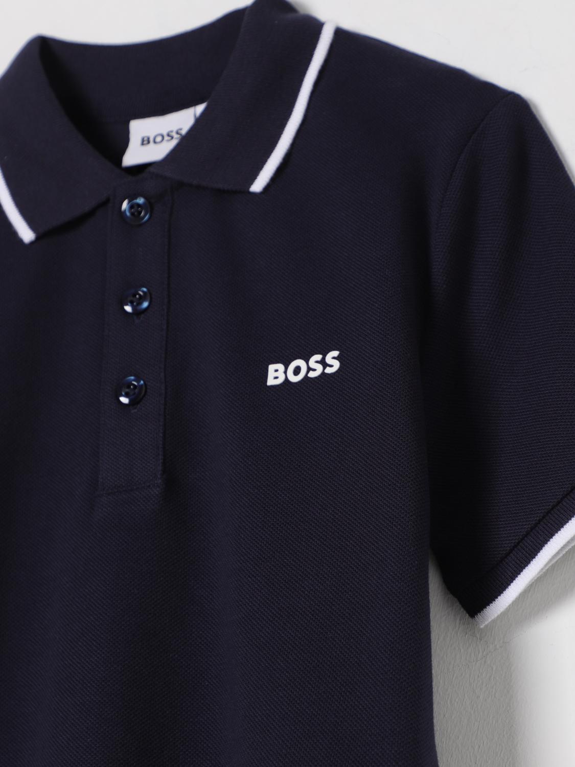 BOSS POLO: Polo enfant Boss, Bleu Marine - Img 3