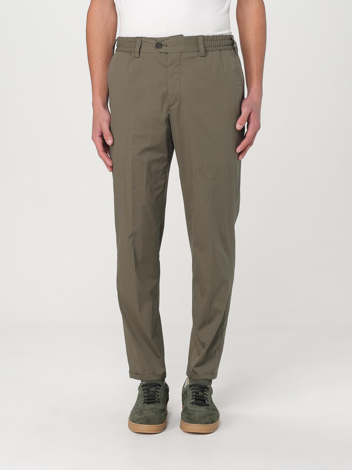 PT TORINO PANTALONI: Pantalone PT Torino in misto cotone , Verde - Img 1