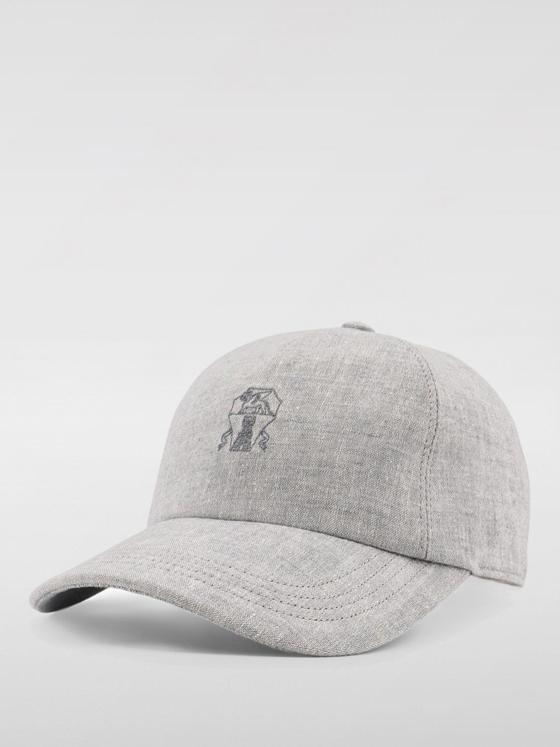 BRUNELLO CUCINELLI HAT: Hat woman Brunello Cucinelli, Grey - Img 1