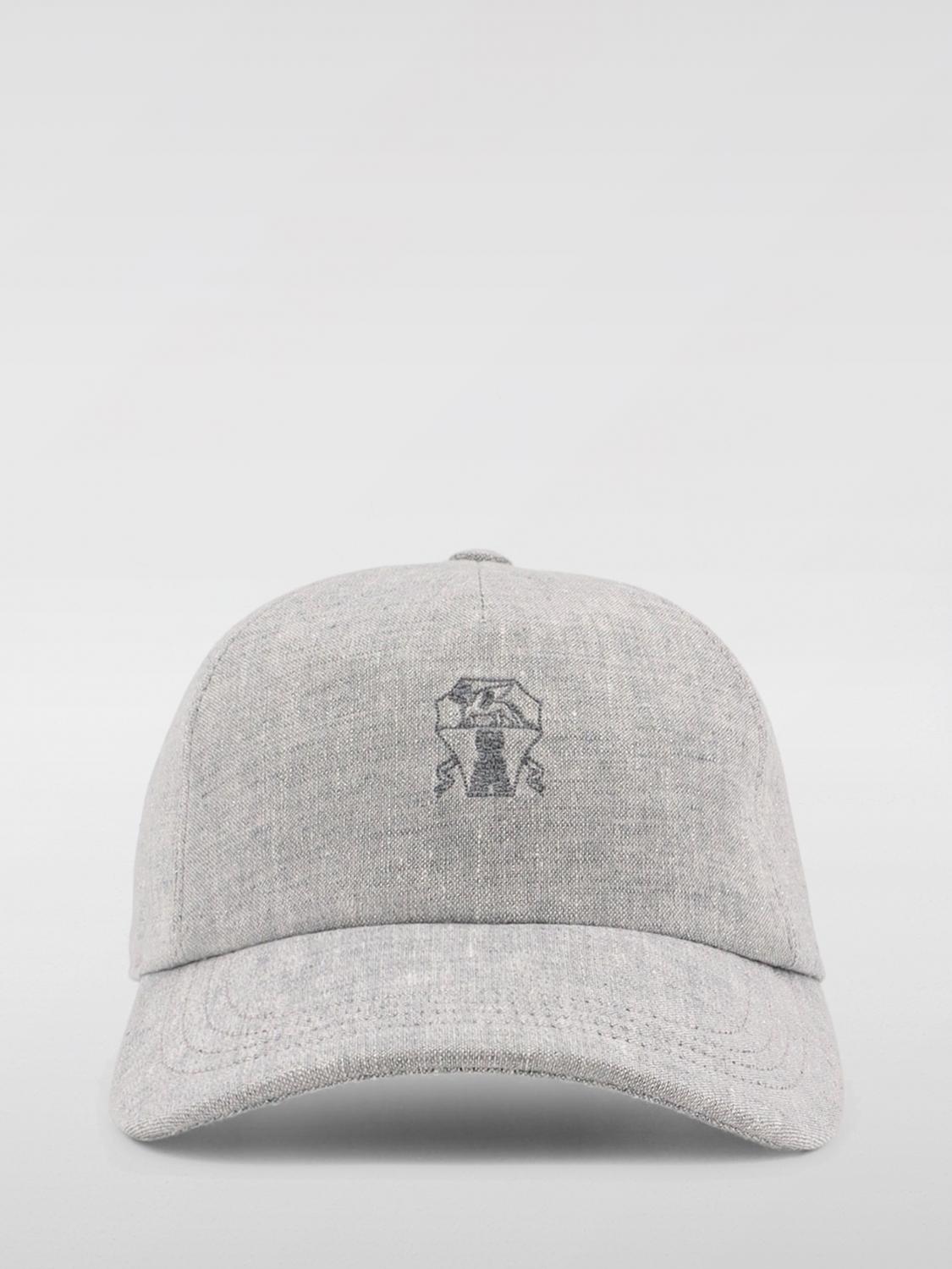 BRUNELLO CUCINELLI HAT: Hat woman Brunello Cucinelli, Grey - Img 2